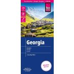   Grúzia autós térkép Reise 1: 350 000 Georgia térkép vízálló 2024.