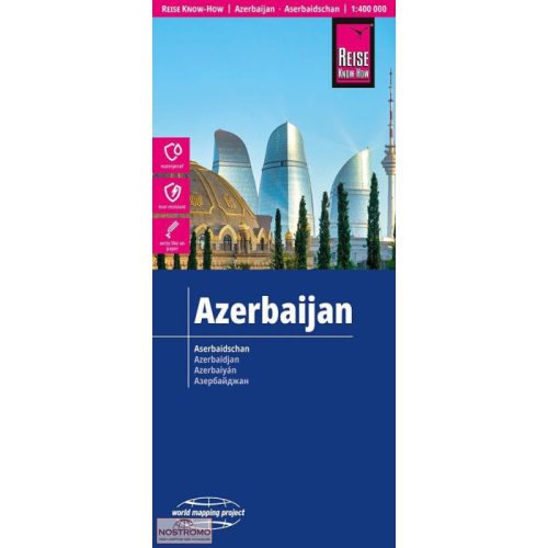 Aserbaidschan Azerbajdzsán térkép Reise 1:400 000 2026. 