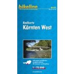  Nyugat-Karintia kerékpáros térkép - Radkarte Kärnten West