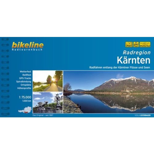 Karintia kerékpáros atlasz Esterbauer 1:75 000  2019 Kärnten Radatlas 