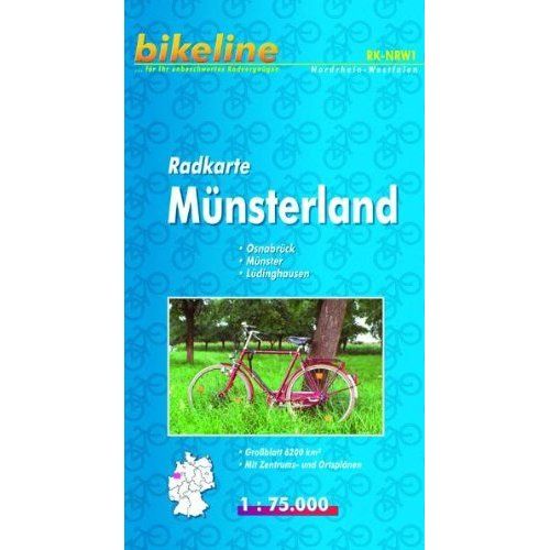 Münsterland kerékpáros térkép  1:75 000