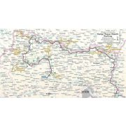 Kamp-Thaya-March kerékpáros atlasz spirál 1 : 50 000 Kamp kerékpáros térkép