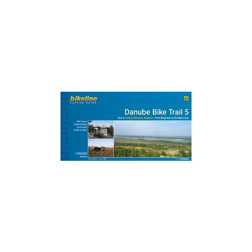 5. Danube Bike Trail kerékpáros atlasz Esterbauer 1:100 000   Duna kerékpáros térkép