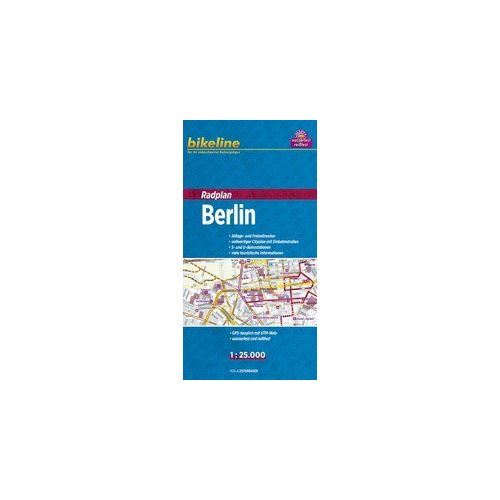 Berlin kerékpáros térkép 1:25 000