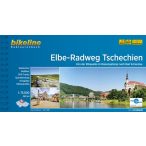   Elbe-Radweg Tschechien  Esterbauer Elba kerékpáros térkép Csehország német nyelvű