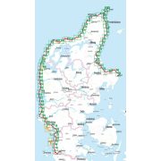 Nordseeküsten Radweg kerékpáros atlasz 4. Esterbauer 1:75 000 Észak-tengeri kerékpáros atlasz