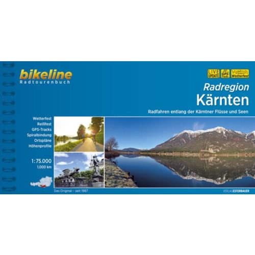Karintia kerékpáros atlasz Esterbauer 1:75 000  2019 Kärnten Radatlas 