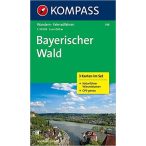   198. Bayerischer Wald turista térkép, 3teiliges Set mit Naturführer Kompass 