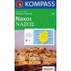 246. Naxos, 1:40 000 turista térkép Kompass 