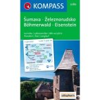   2080. Sumava Zeleznorudsko Böhmerwald-Eisenstein turista térkép Kompass 1:50 000 