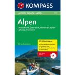   604. Alpen, Großer WanderAtlas mit CD túraatlasz Wanderatlanten 