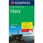   587. Harz, Großer WanderAtlas mit CD túraatlasz Wanderatlanten 