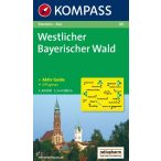 185. Westlicher Bayerischer Wald turista térkép Kompass 