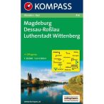   456. Magdeburg, Dessau, Lutherstadt Wittenberg turista térkép Kompass 