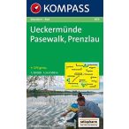   859. Ueckermünde, Pasewalk, Prenzlau turista térkép Kompass 