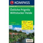   861. Prignitz, Östliche, Wittstocker Heide turista térkép Kompass 