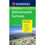   2000. Böhmerwald/Šumava, 2teiliges Set mit Naturführer turista térkép Kompass 