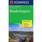   160. Niederbayern, 3teiliges Set mit Naturführer turista térkép Kompass 