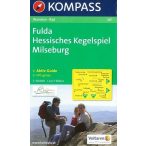   461. Fulda, Hessisches Kegelspiel, Milseburg turista térkép Kompass 