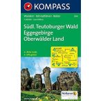   844. Südlicher Teutoburger Wald, Eggegebirge, Oberwälder Land turista térkép Kompass 