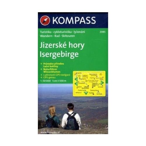 2085. Isergebirge/Jizerské hory, CZ/D turista térkép Kompass 