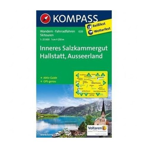 020. Inneres Salzkammergut turista térkép Kompass 1:25 000 