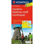   3023. Usedom, Stettiner Haff, Greifswald kerékpáros térkép 1:70 000  Fahrradkarten 