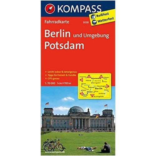 3038. Berlin und Umgebung, Potsdam kerékpáros térkép 1:70 000  Fahrradkarten 