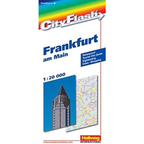 Frankfurt térkép Frankfurt várostérkép fóliás 1:20e Hallwag