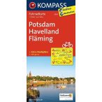   3043. Potsdam, Havelland, Fläming kerékpáros térkép 1:70 000  Fahrradkarten 