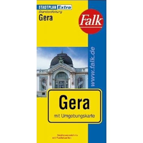 Gera város térkép, Gera térkép Falk