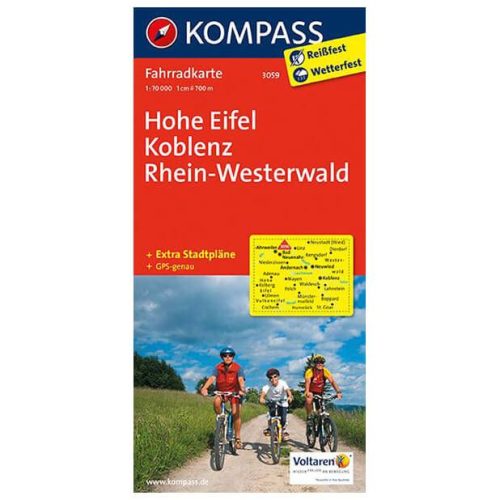 3059. Hohe Eifel, Koblenz, RheinWesterwald kerékpáros térkép 1:70 000  Fahrradkarten 