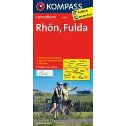 3070. Rhön, Fulda kerékpáros térkép 1:70 000  Fahrradkarten 