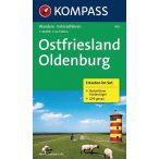   410. Ostfriesland, Oldenburg, 3teiliges Set mit Naturführer turista térkép Kompass 