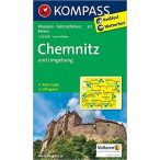 817. Chemnitz und Umgebung turista térkép Kompass 