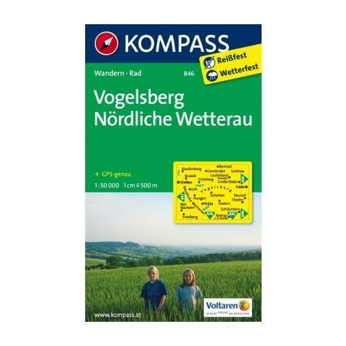 846. Vogelsberg, Nördliche Wetterau turista térkép Kompass 