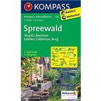   748. Spreewald, Teupitz, Beeskow, Lübben, Lübbenau, Burg turista térkép Kompass 
