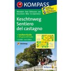   696. Keschtnweg Sentiero del castagno turista térkép Kompass 1:25 000 