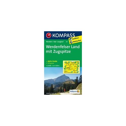 07. Werdenfelser Land mit Zugspitze turista térkép Kompass 1:25 000 