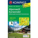 6. Alpenwelt Karwendel turista térkép Kompass 