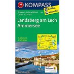 189. Landsberg  am Lech, Ammersee turista térkép Kompass 