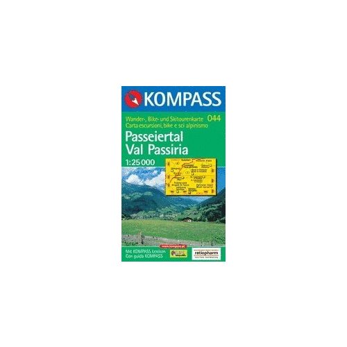 044. Passeiertal, Val Passiria turista térkép Kompass 1:35 000 