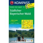   197. Südlicher Bayerischer Wald turista térkép Kompass 1:50 000 