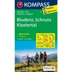 32. Bludenz, Schruns, Klostertal turista térkép Kompass 