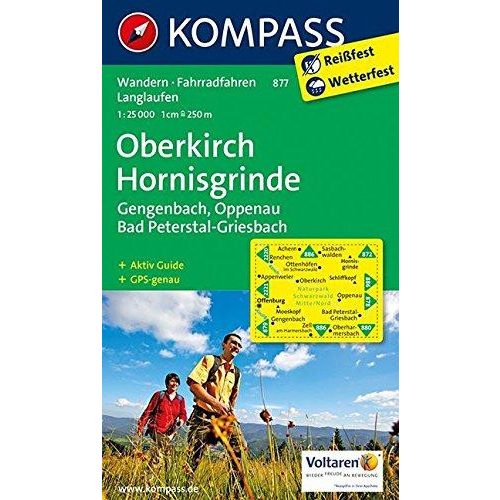 877. Oberkirch, Hornisgrinde, 1:25 000 turista térkép Kompass 