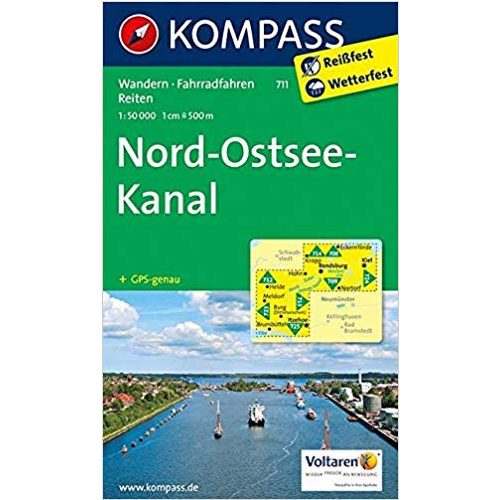 711. NordOstseeKanal turista térkép Kompass 