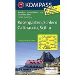   628. Rosengarten Catinaccio Latemar turista térkép Kompass 1:25 000 