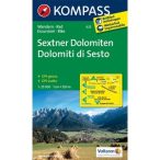 625. Sextener Dolomiten turista térkép Kompass 1:25 000 