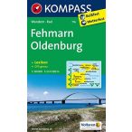 716. Fehmarn, Oldenburg turista térkép Kompass 