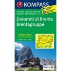 073. Dolomiti di Brenta turista térkép Kompass 1:25 000 
